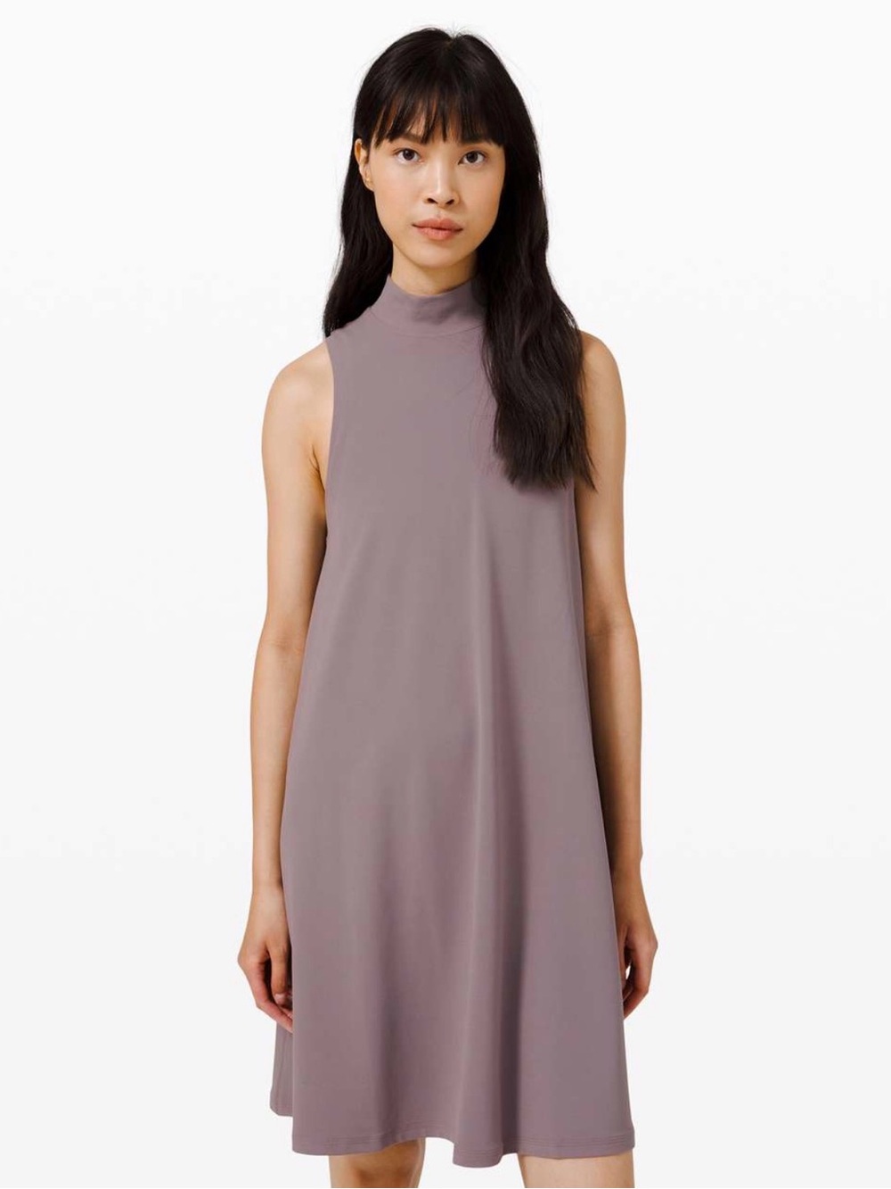 lululemon athletica Mauve Sleeveless Mock-Neck A-Line Mini Dress